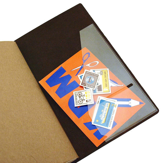 TRAVELER’S notebook Refill 006 – PVC pocket sticker for inserting extra refills