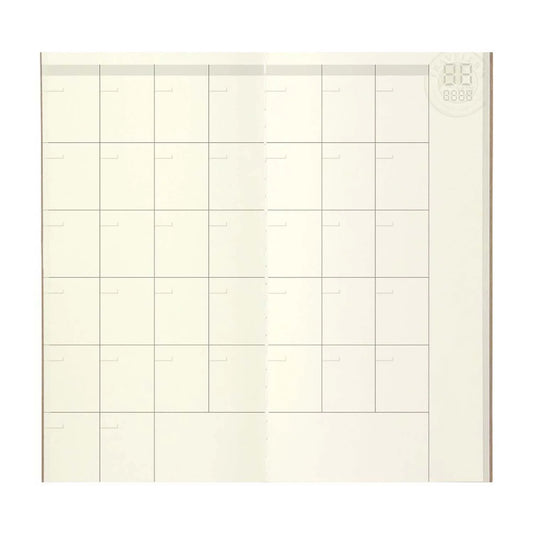 Traveler’s Notebook Refill 017 – Free Diary Monthly | Regular Size