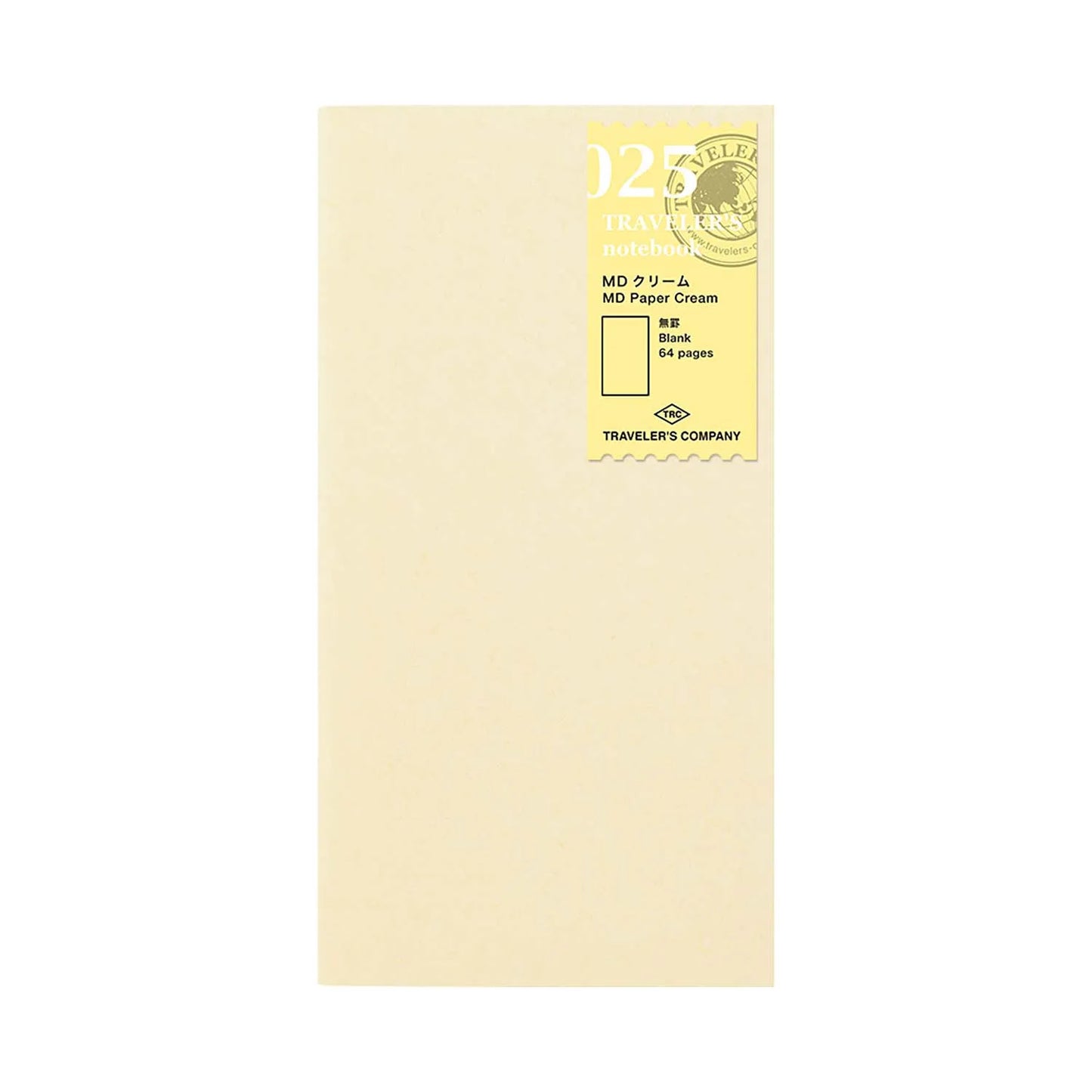 MD Paper Cream refill for Traveler’s Notebook Regular Size – soft tone insert, South Africa stock