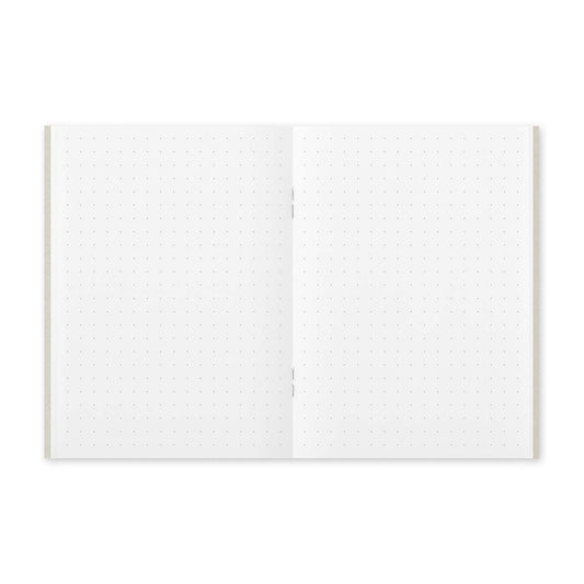 Close-up of 5mm dot grid pages inside TRAVELER’S notebook Passport Refill 014