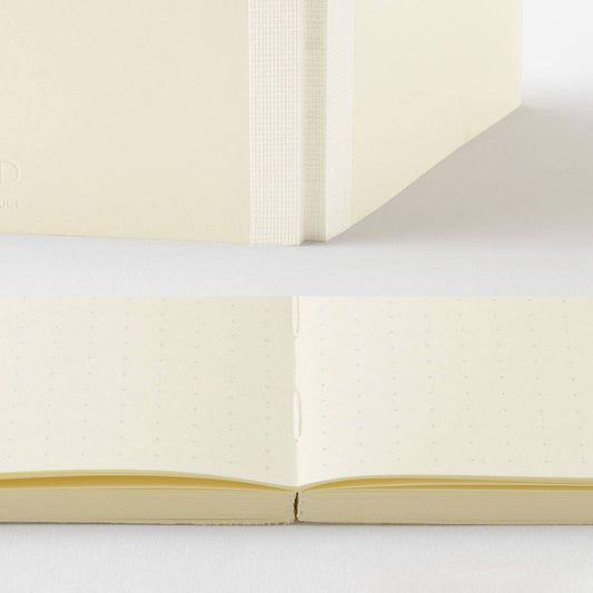 MD Notebook A6 with 5mm dot grid pages and cream MD Paper