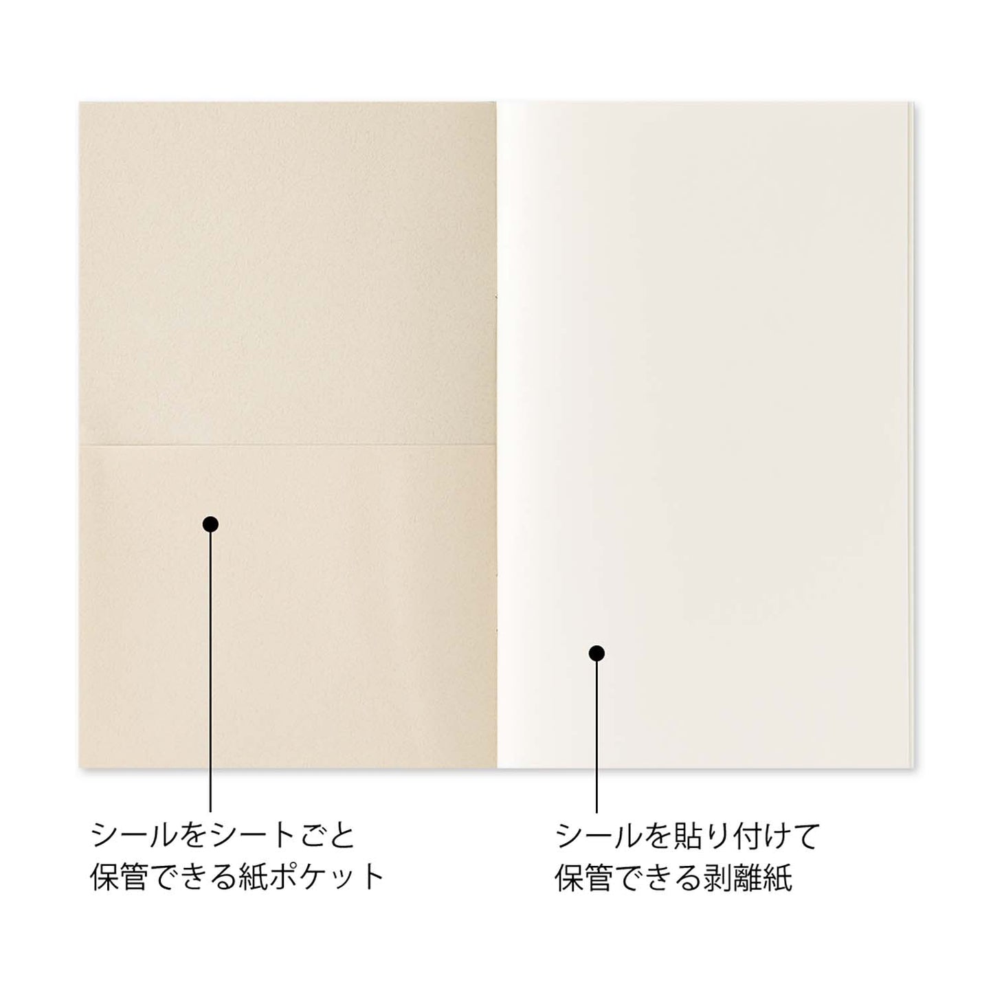 Midori Sticker Book with Pockets | Light Blue