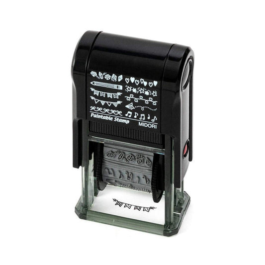 Midori Pre-Inked Paintable Rotating Stamp | Decorate