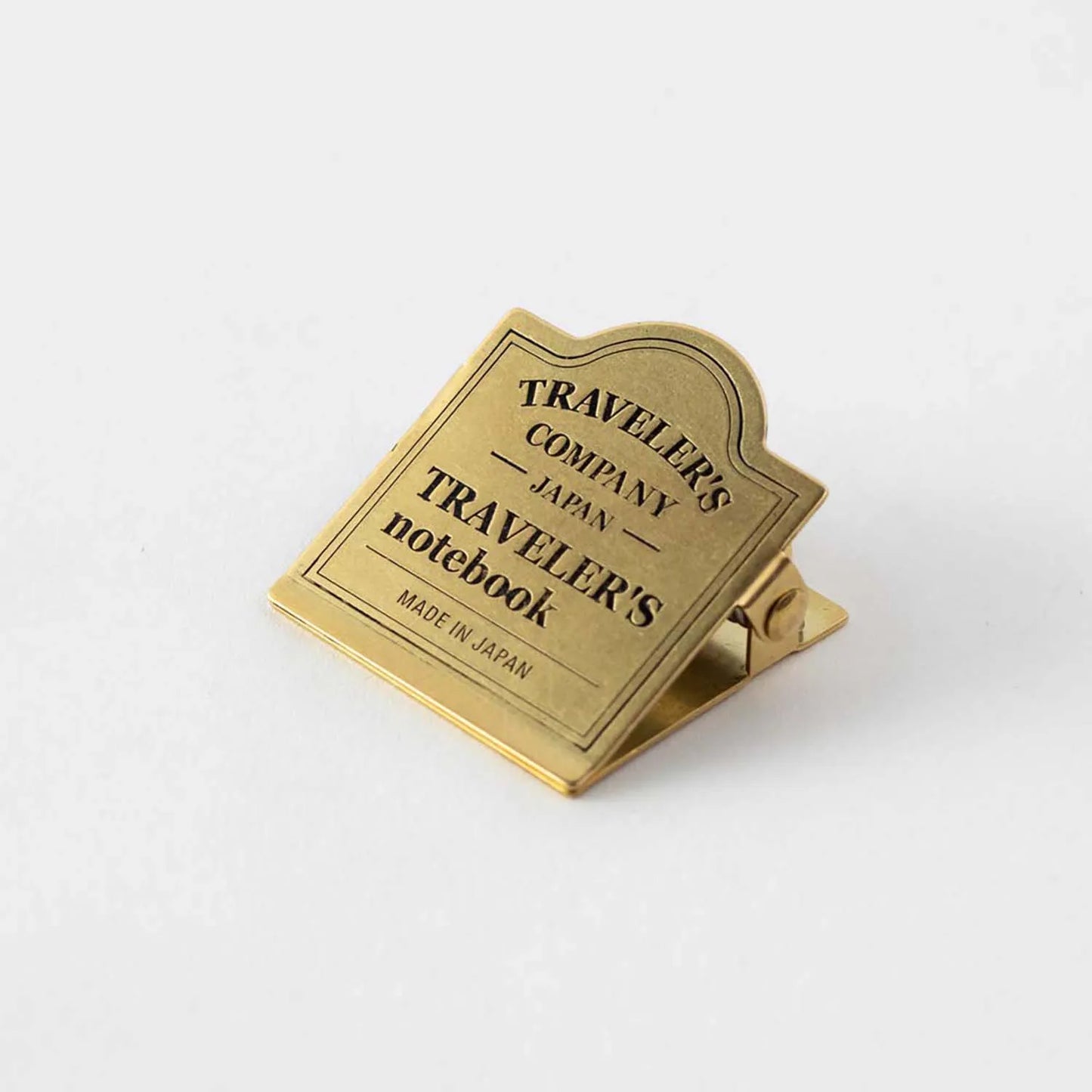 Traveler’s Notebook Brass Clip – Traveler's Company Logo