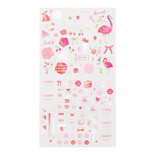 Midori Planner Stickers – Colour Series | Pink