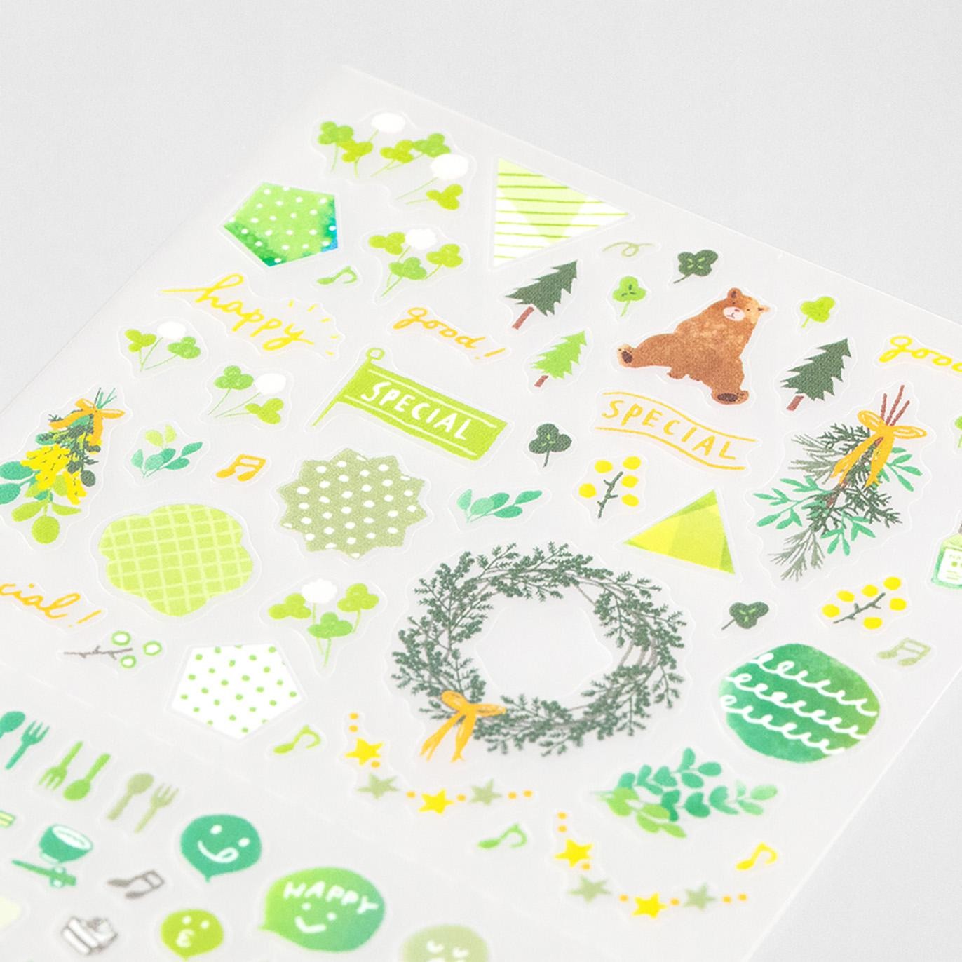 Midori Planner Stickers – Colour Series | Green