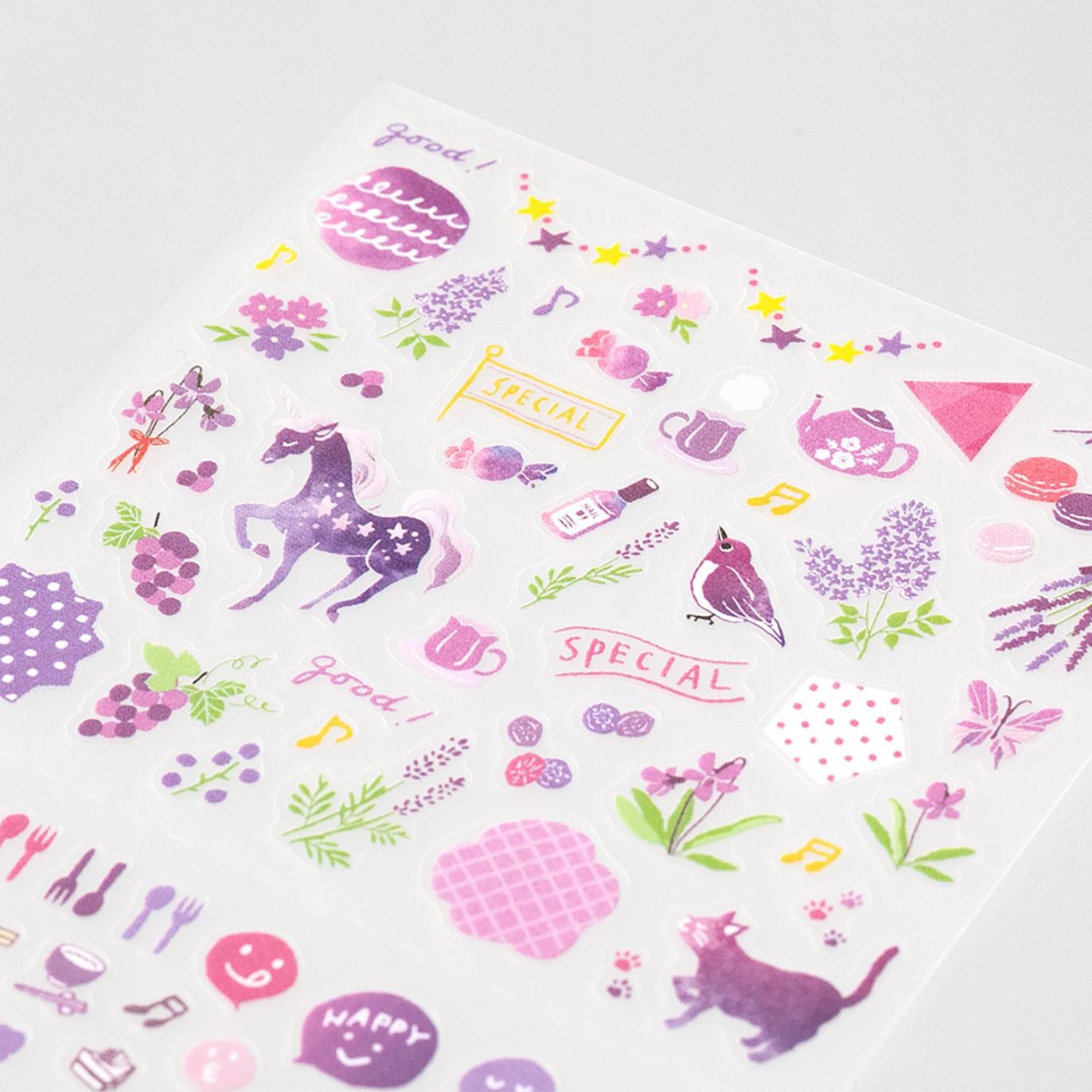Midori Planner Stickers – Colour Series | Purple