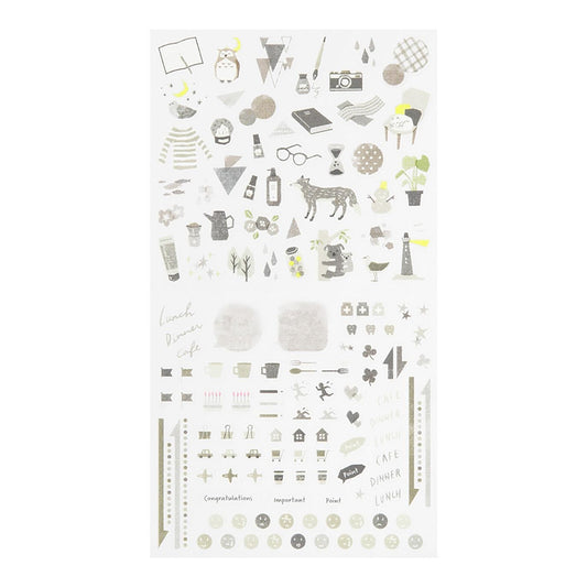 Midori Planner Stickers – Colour Series | Grey
