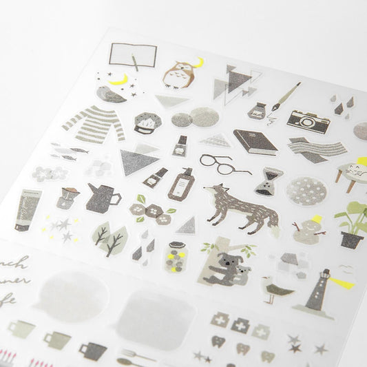 Midori Planner Stickers β Colour Series | Grey