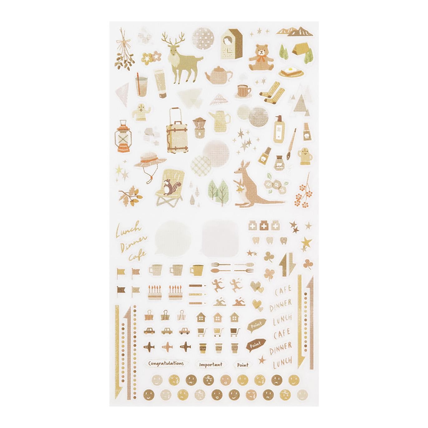 Midori Planner Stickers – Colour Series | Beige