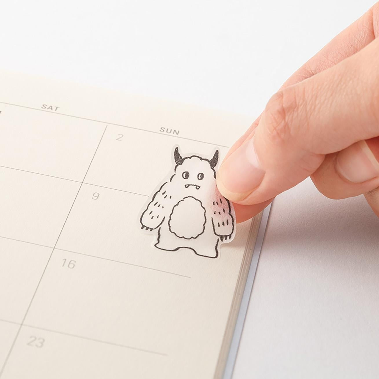 Midori Two‑Sheet Stickers – Monsters