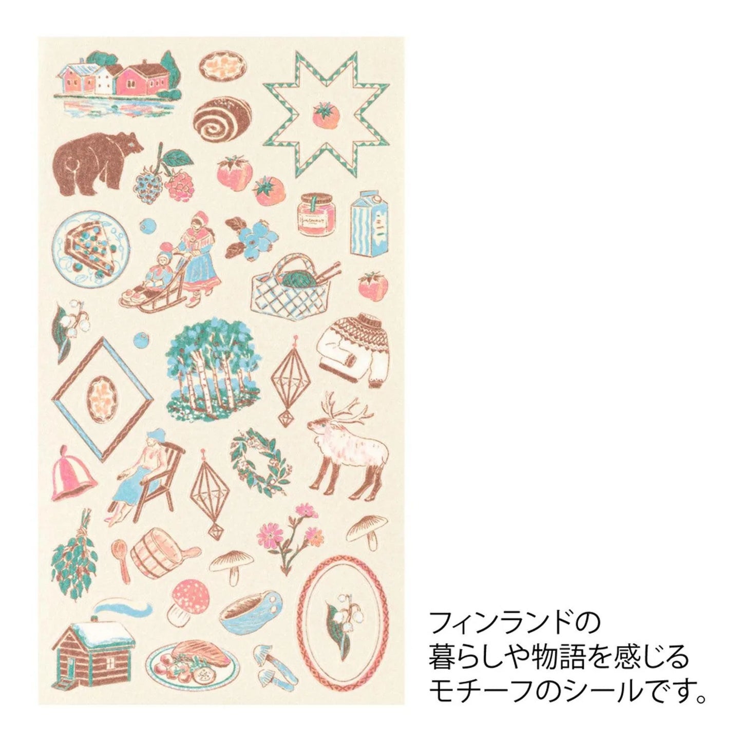 Midori Travel Stickers – Finnish Motifs