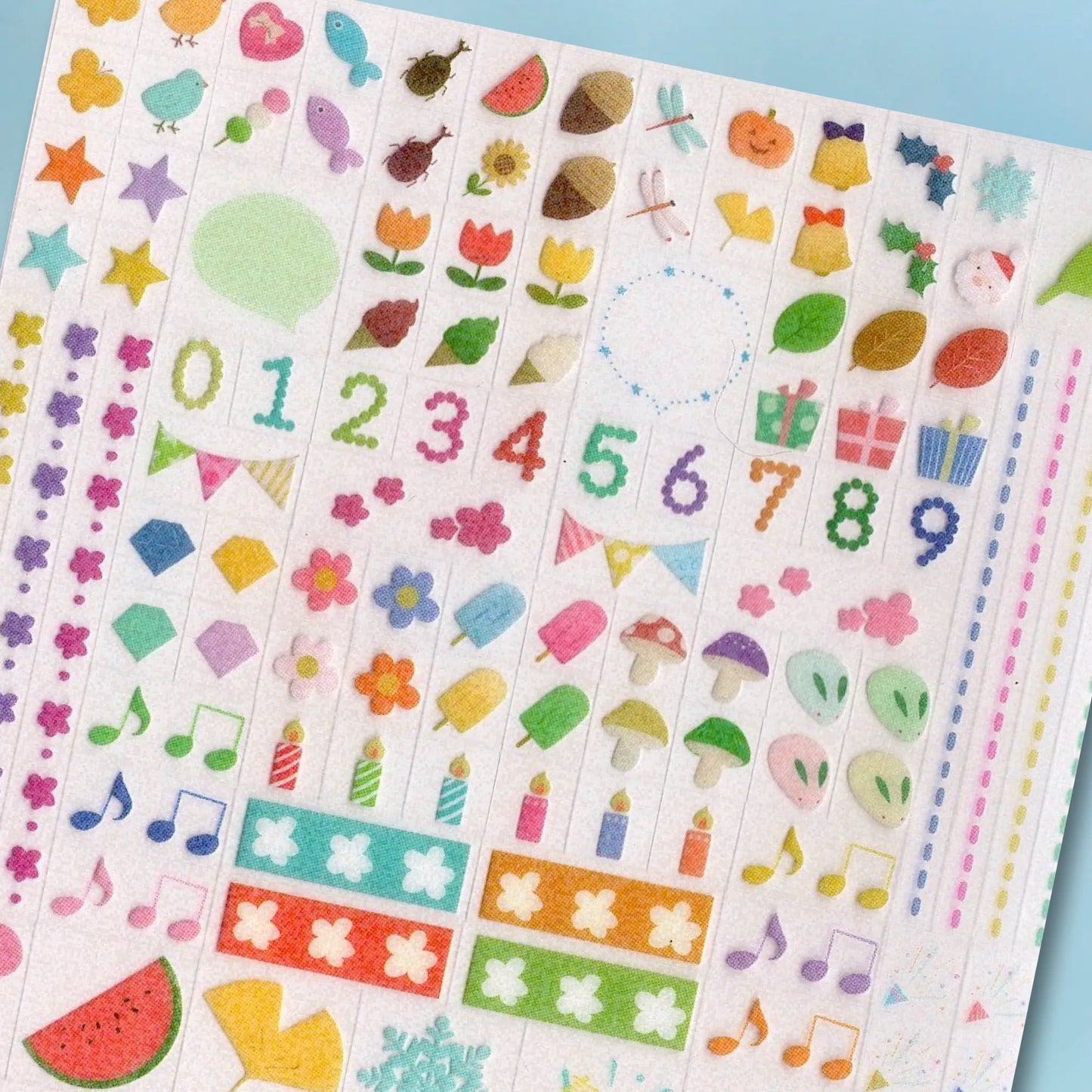 BGM Mini Cube Sticker Sheets - Anniversary