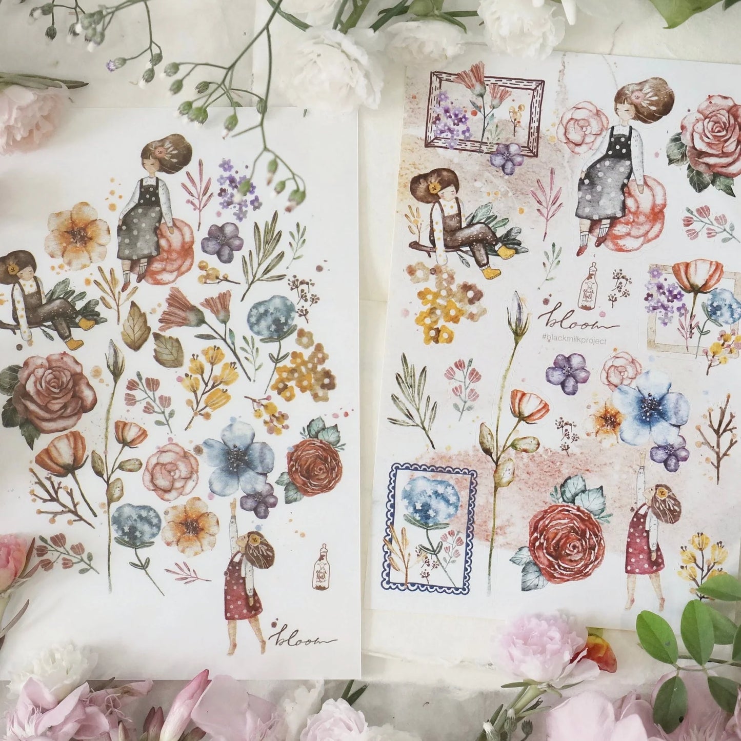 Black Milk Project Sticker Set - Bloom - 2 sheets