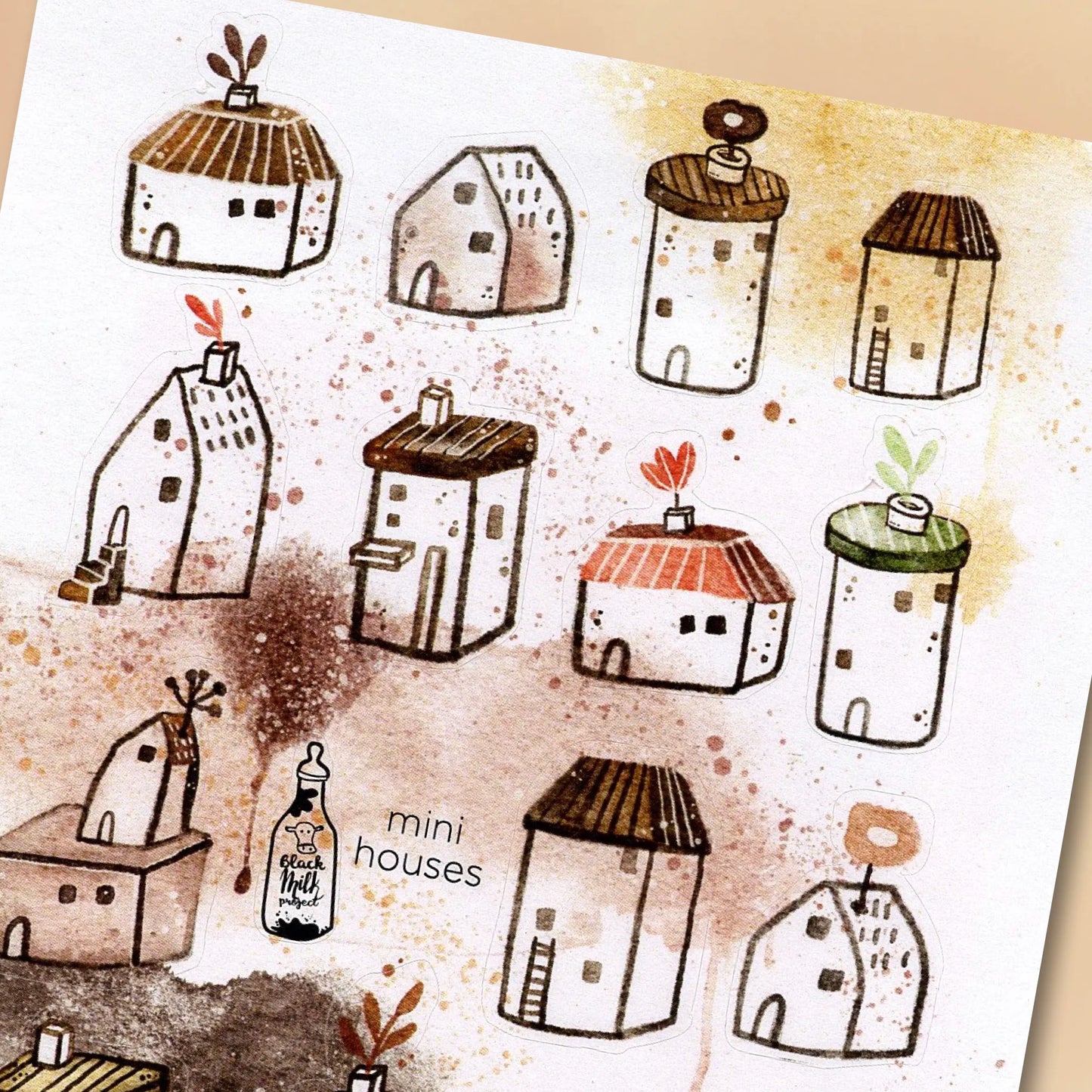 Black Milk Project Stickers - Mini Houses