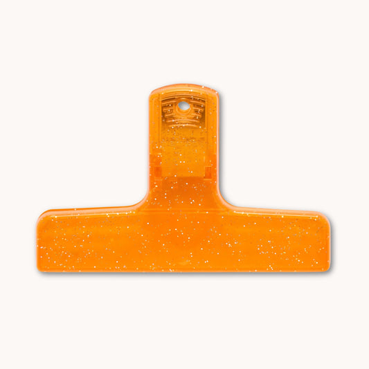 Penco orange glitter Clampy clip
