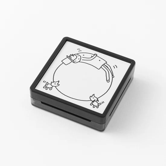 Midori Pre-Inked Ojisan 30th Anniversary Paintable Stamp – Ball