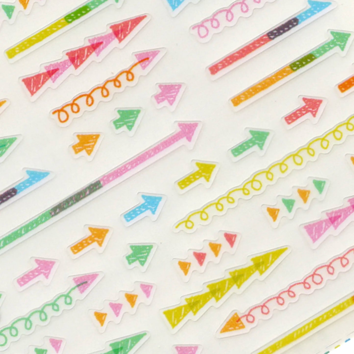 Midori Stick-on/Peel-off Stickers - Pastel Arrows