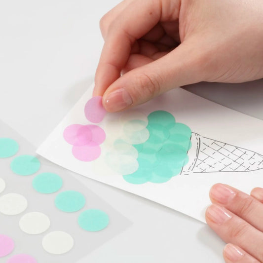 Stalogy 006 Masking Patches - Sakura pink, snow and mint - 10 Sheets