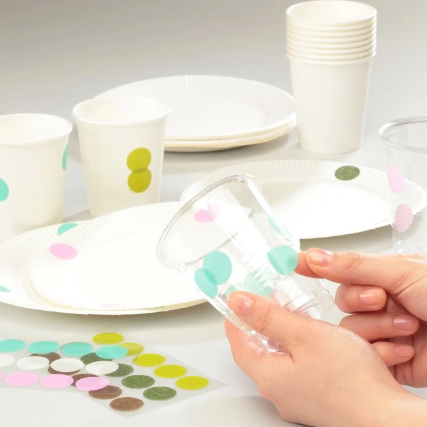 Stalogy 006 Masking Patches - Sakura pink, snow and mint - 10 Sheets