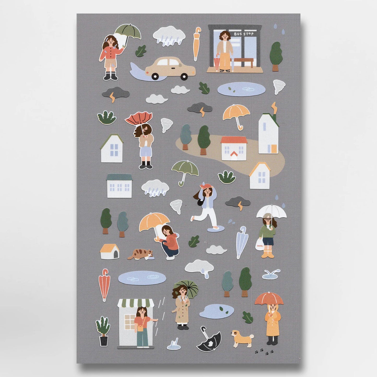 Suatelier Daily Deco Stickers - 1132 - Rainy Day