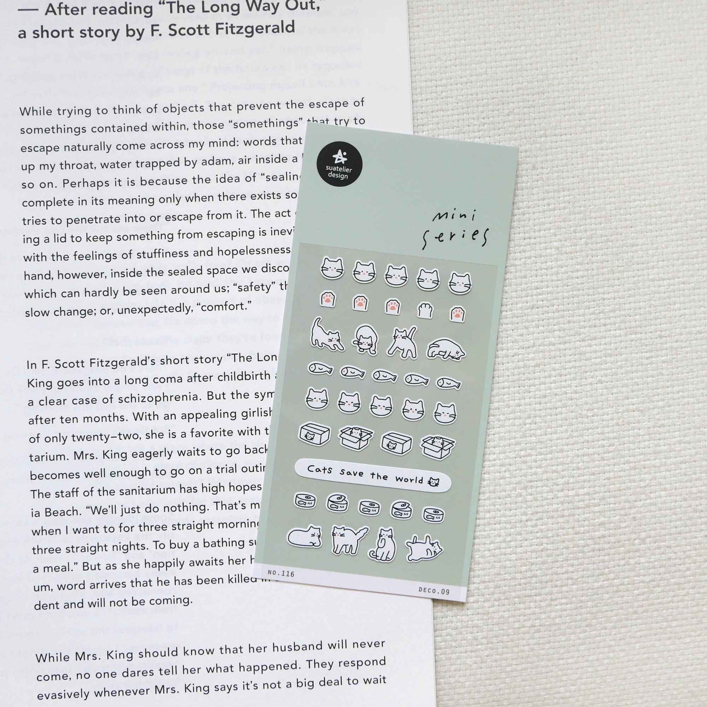 Suatelier Mini Series Stickers – Cat Icons