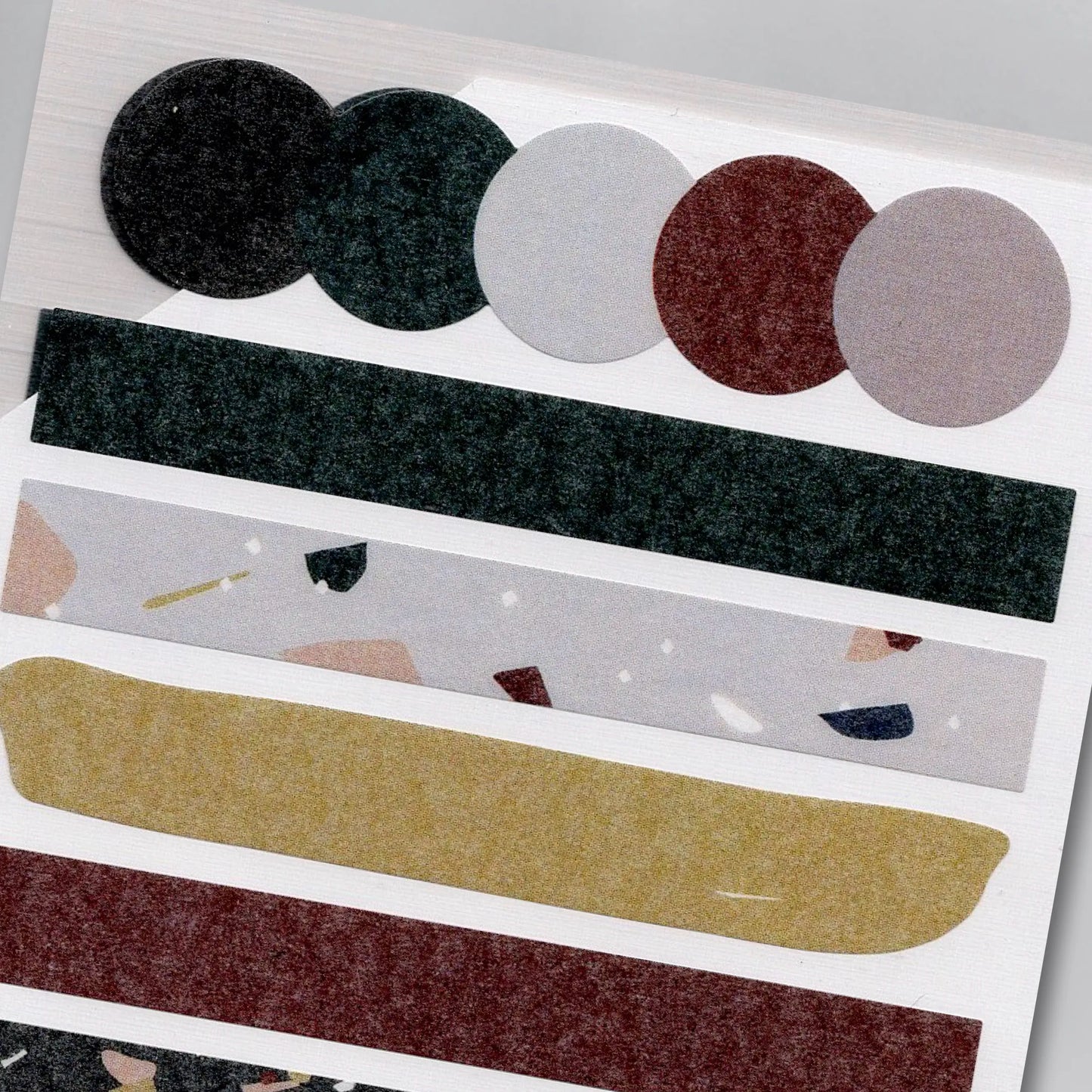 Suatelier Deco Masking Stickers - Plain.31 - 3 sheets