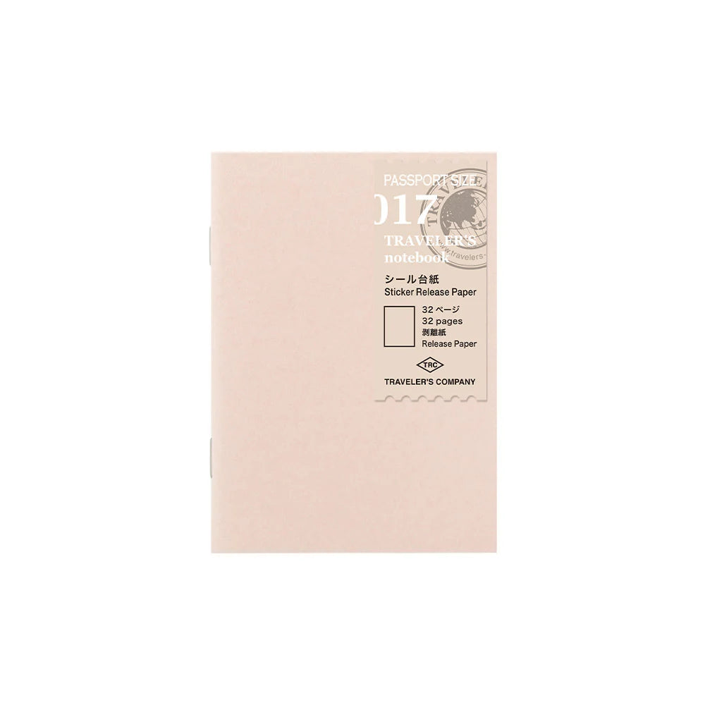 Traveler’s Company 017 Sticker Release Paper for organising stickers and washi tape