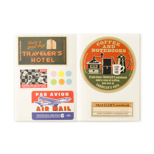 TRAVELER’S notebook Passport Refill 017 Sticker Release Paper with 32 pages