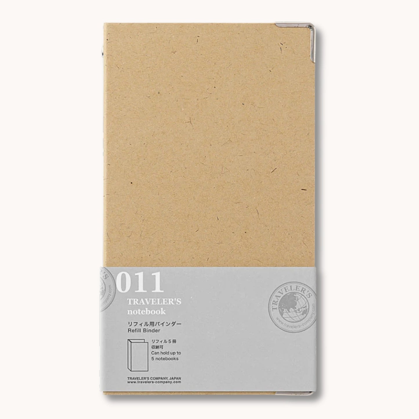 TRAVELER’S notebook 011 Binder for Refills | Regular Size storage binder with steel fastener