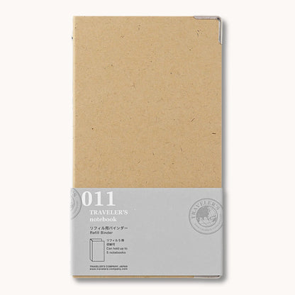 TRAVELER’S notebook 011 Binder for Refills | Regular Size storage binder with steel fastener