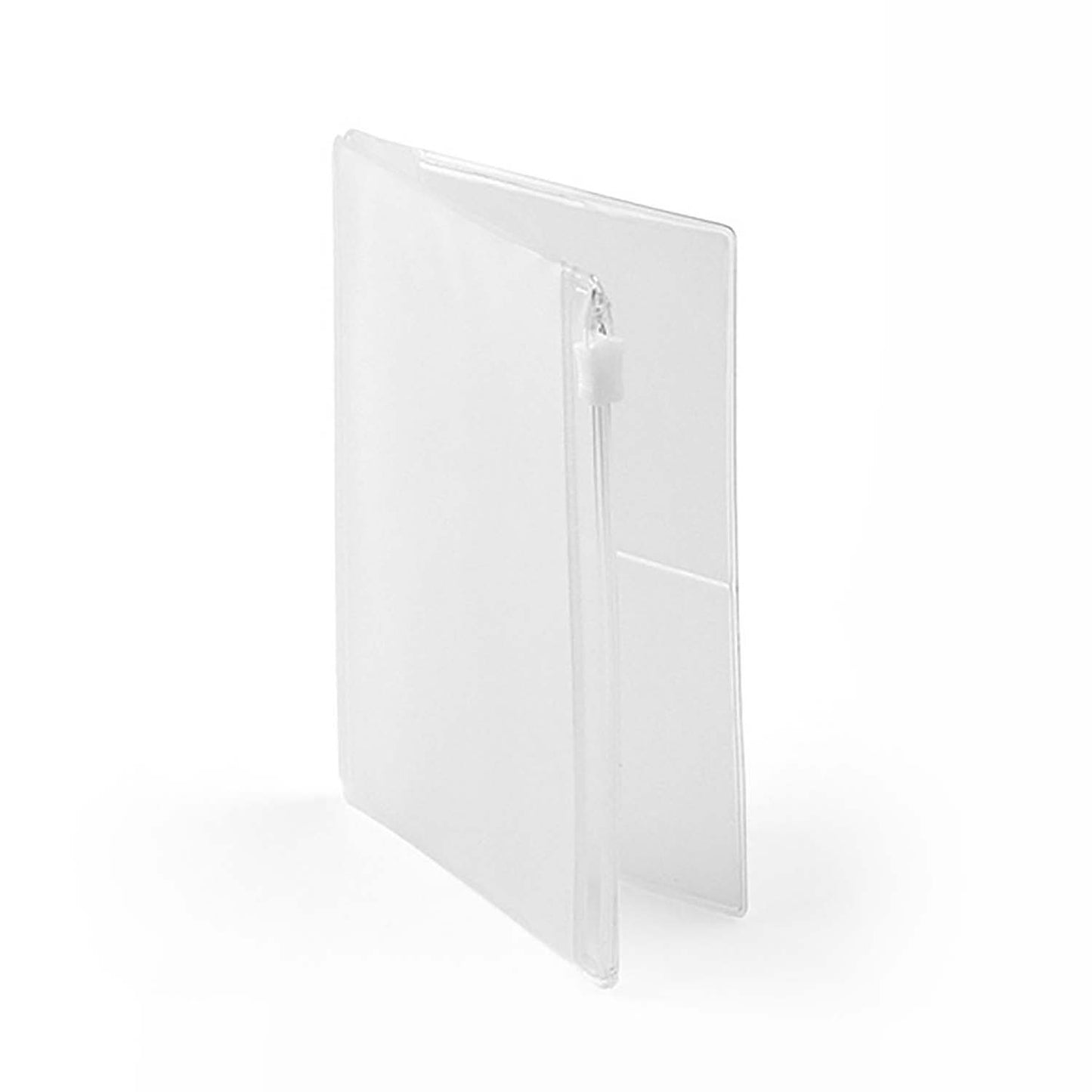 TRAVELER’S notebook Passport Size Refill 004 – Zipper Pocket insert with 1 zippered and 2 open pockets. Made of PVC.