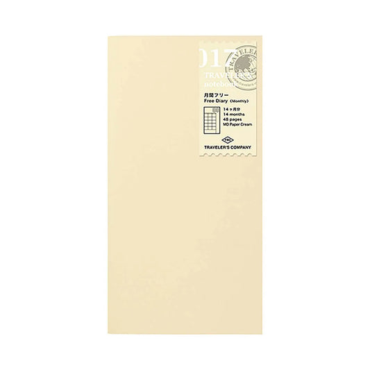 Free Diary Monthly refill for Traveler’s Notebook Regular Size – MD Paper, in stock South Africa