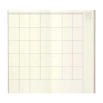 Traveler’s Notebook Refill 017 – Free Diary Monthly | Regular Size