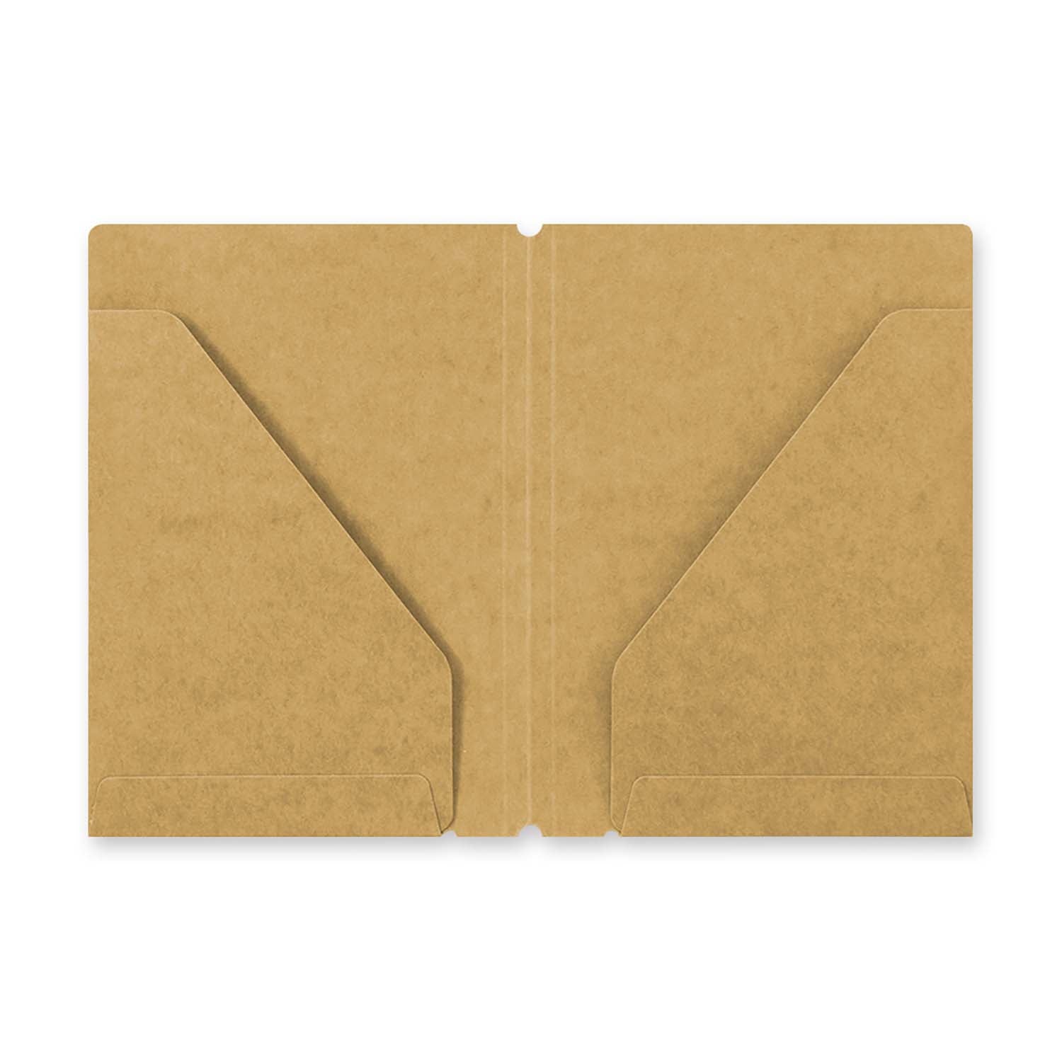 TRAVELER’S notebook Passport Size Refill 010 – Kraft paper folder insert with 2 pockets for storing tickets, stickers, or ephemera