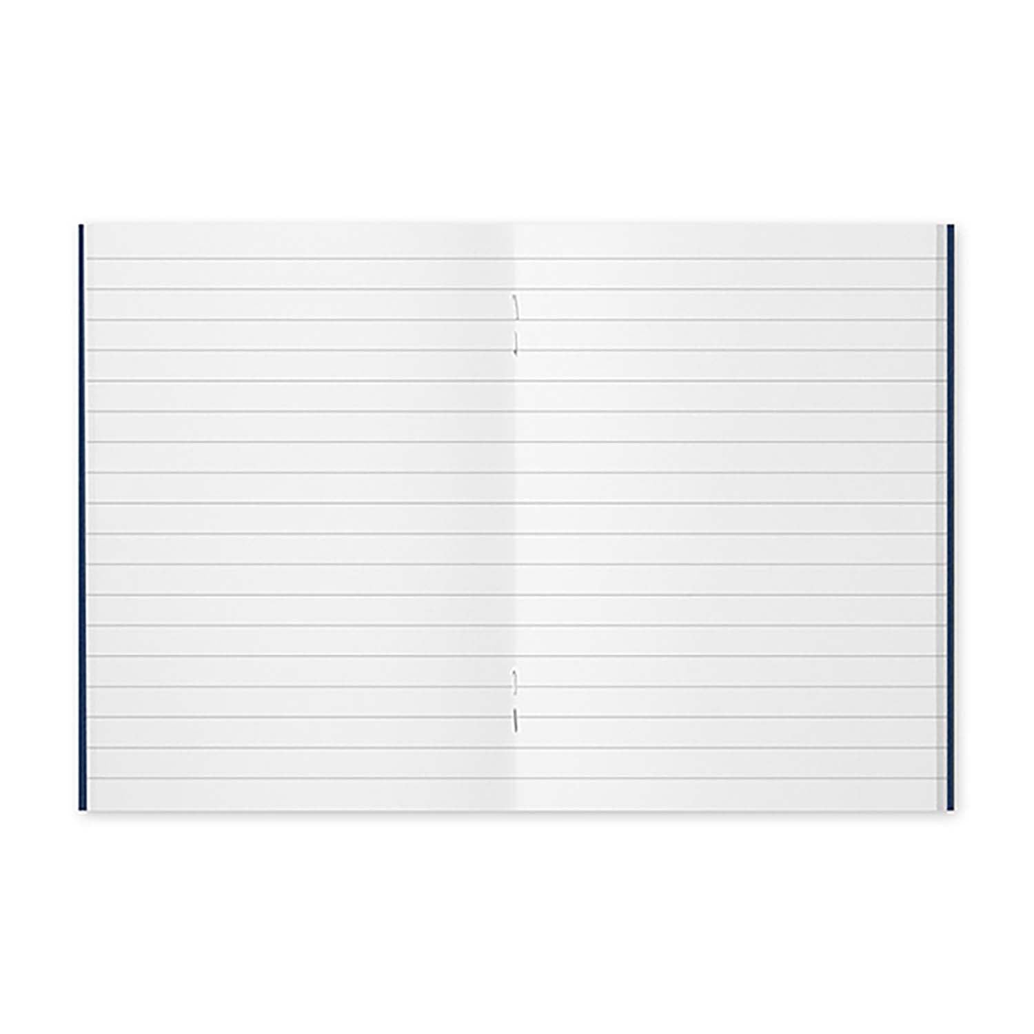TRAVELER’S notebook Passport Size Refill 001 – Lined MD Paper with 6.5mm ruled pages, 64 pages.