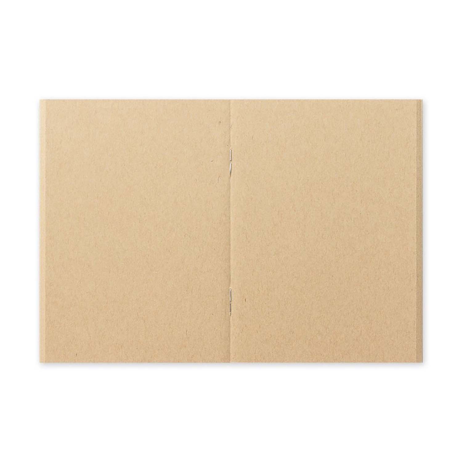 TRAVELER’S notebook Passport Size Refill 009 – Blank kraft paper insert with 64 pages, perfect for collage, scrapbooking, or rougher writing textures.