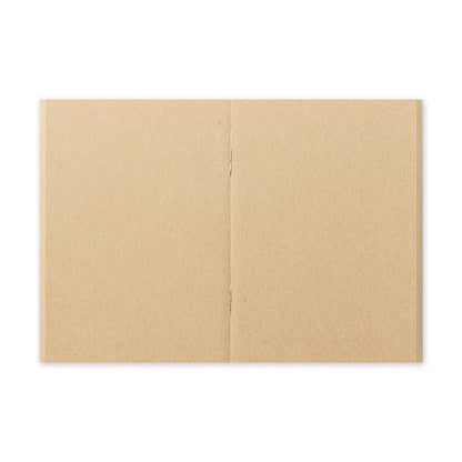 TRAVELER’S notebook Passport Size Refill 009 – Blank kraft paper insert with 64 pages, perfect for collage, scrapbooking, or rougher writing textures.