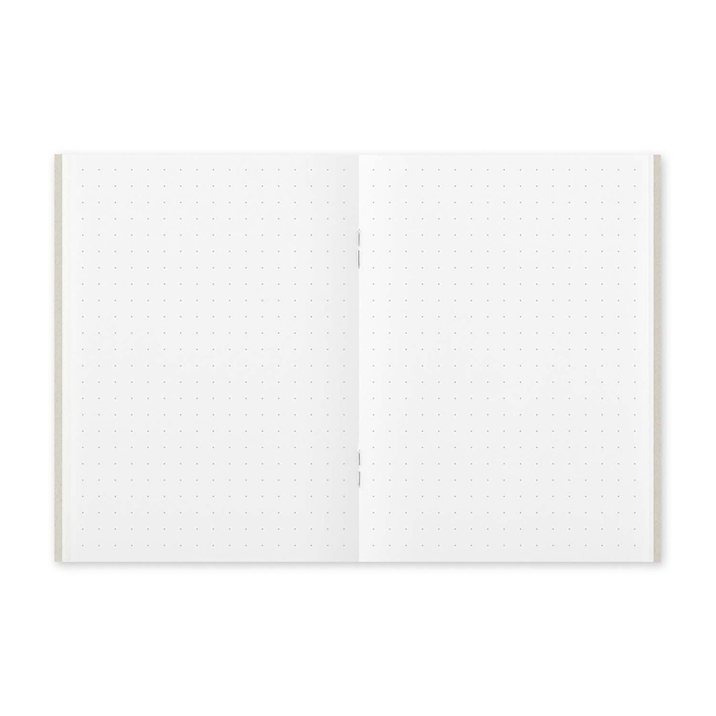 Close-up of 5mm dot grid pages inside TRAVELER’S notebook Passport Refill 014