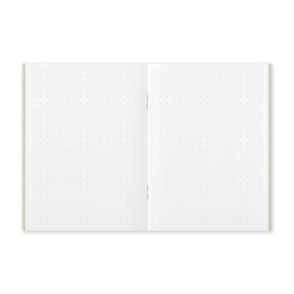 Close-up of 5mm dot grid pages inside TRAVELER’S notebook Passport Refill 014