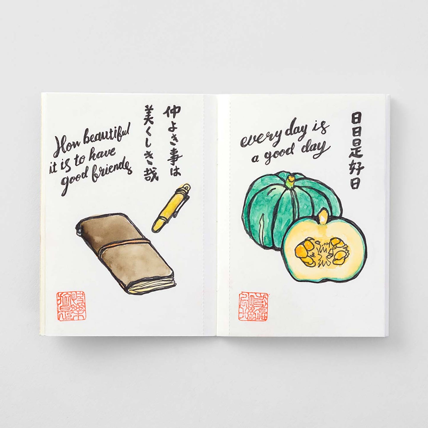 TRAVELER’S notebook Passport Refill 015 Watercolour Paper with 24 blank microperforated pages