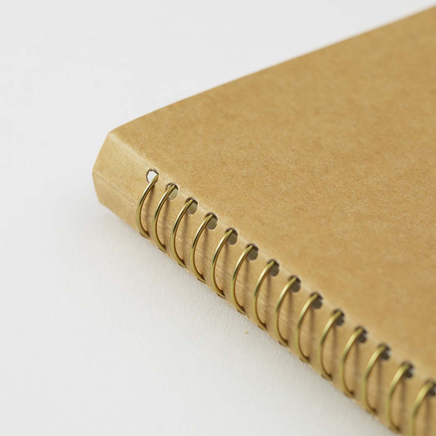 TRC Spiral Ring Notebook A5 Slim with kraft cover and internal paper pocket pages