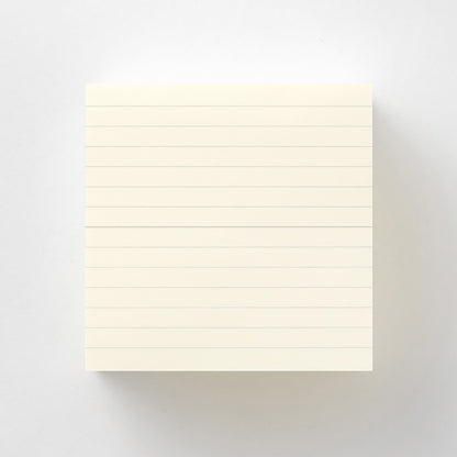 MD Product lined block memo pad with cream MD Paper sheets in a compact square format