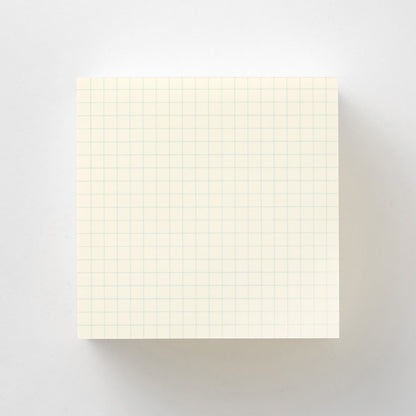 MD Product grid block memo pad with cream MD Paper sheets in a compact square format