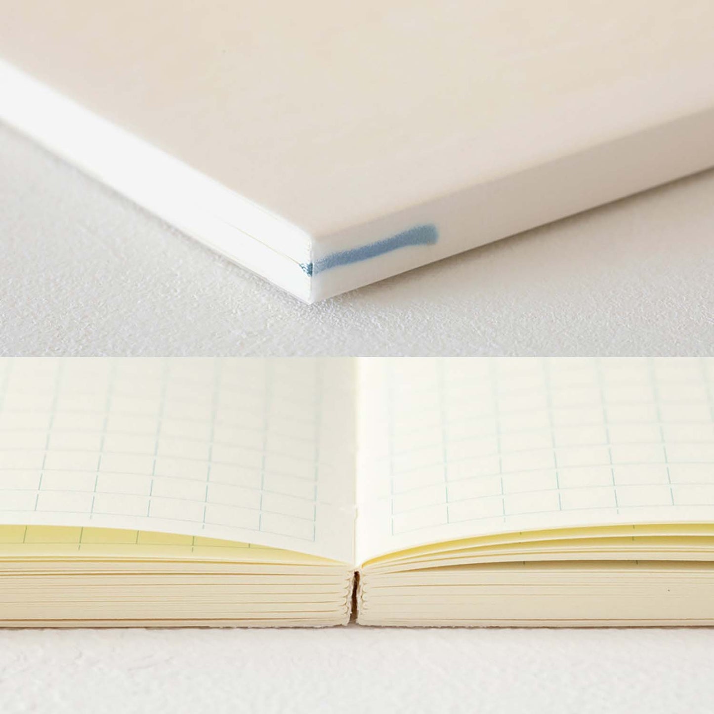 MD Notebook Journal A5 with grid block layout and cream MD Paper pages