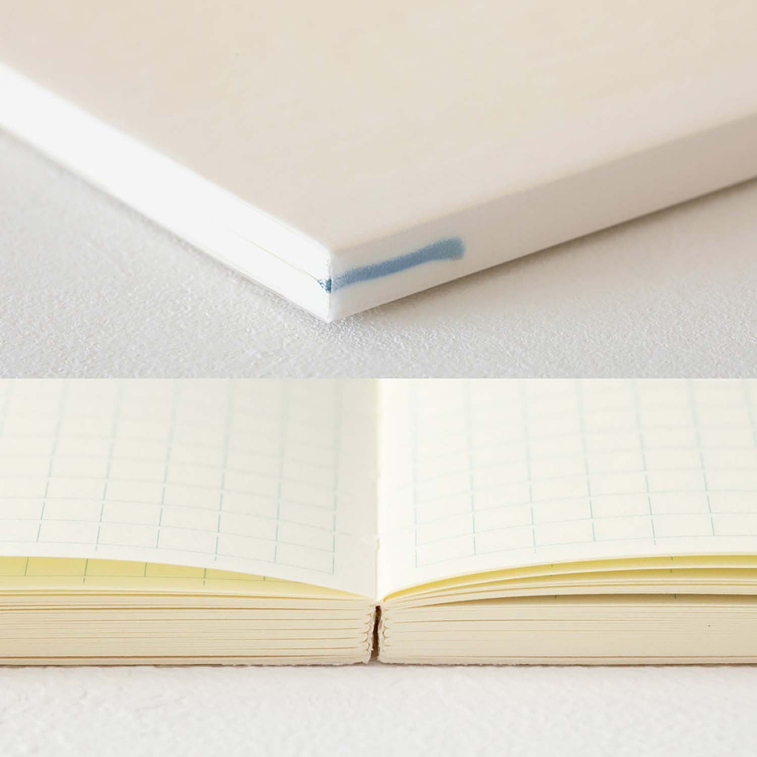 MD Notebook Journal A5 with grid block layout and cream MD Paper pages