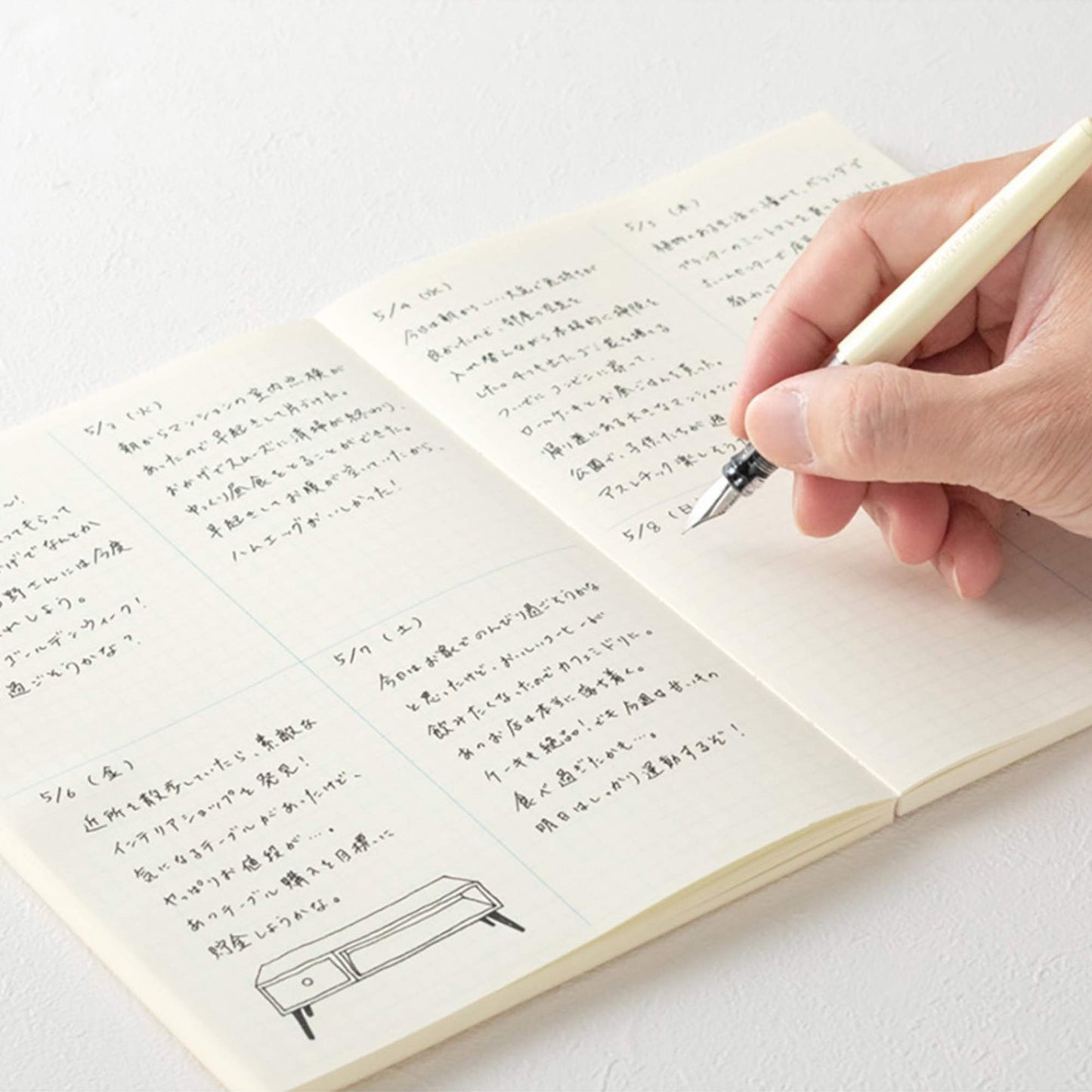 MD Notebook Journal – Grid Block | A5