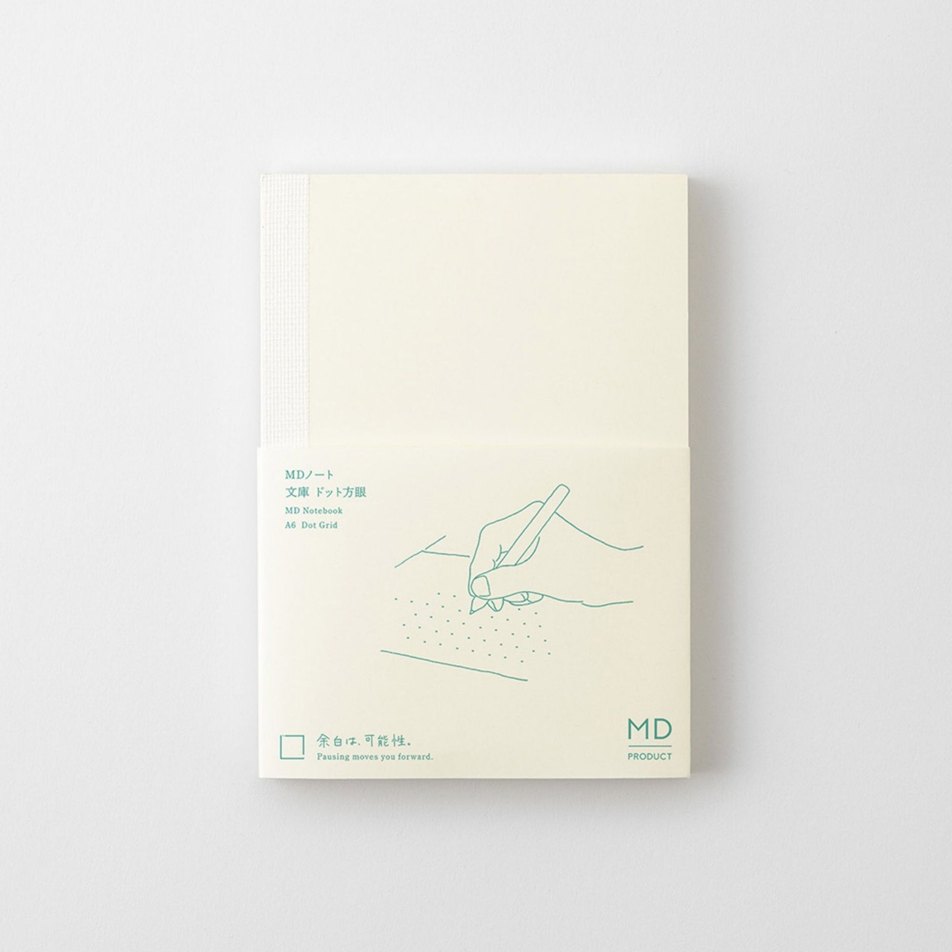 MD Notebook A6 with 5mm dot grid pages and cream MD Paper