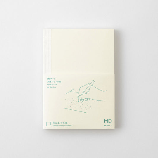MD Notebook A6 with 5mm dot grid pages and cream MD Paper