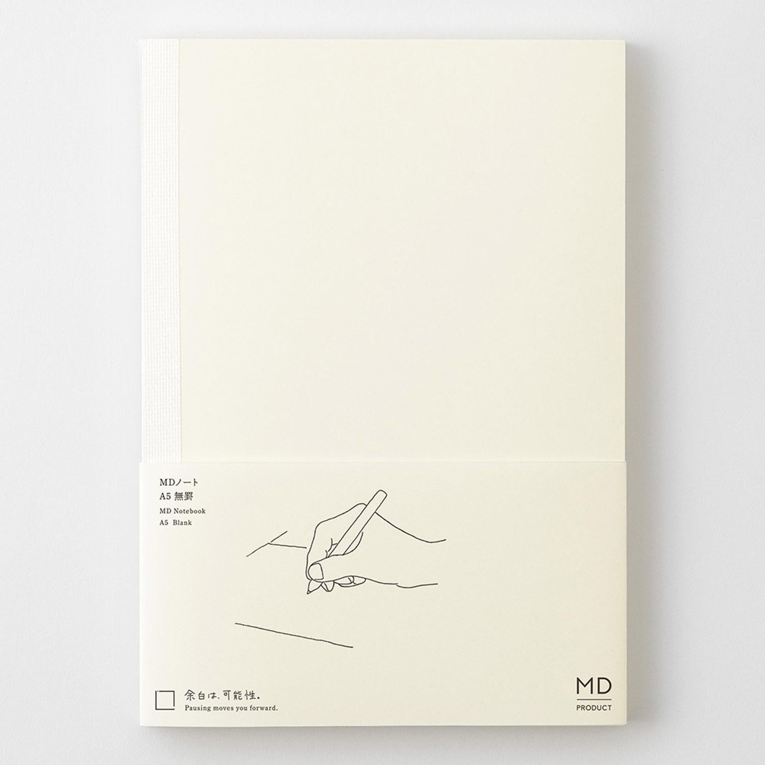 MD Notebook Blank A5 with 176 blank MD Paper pages